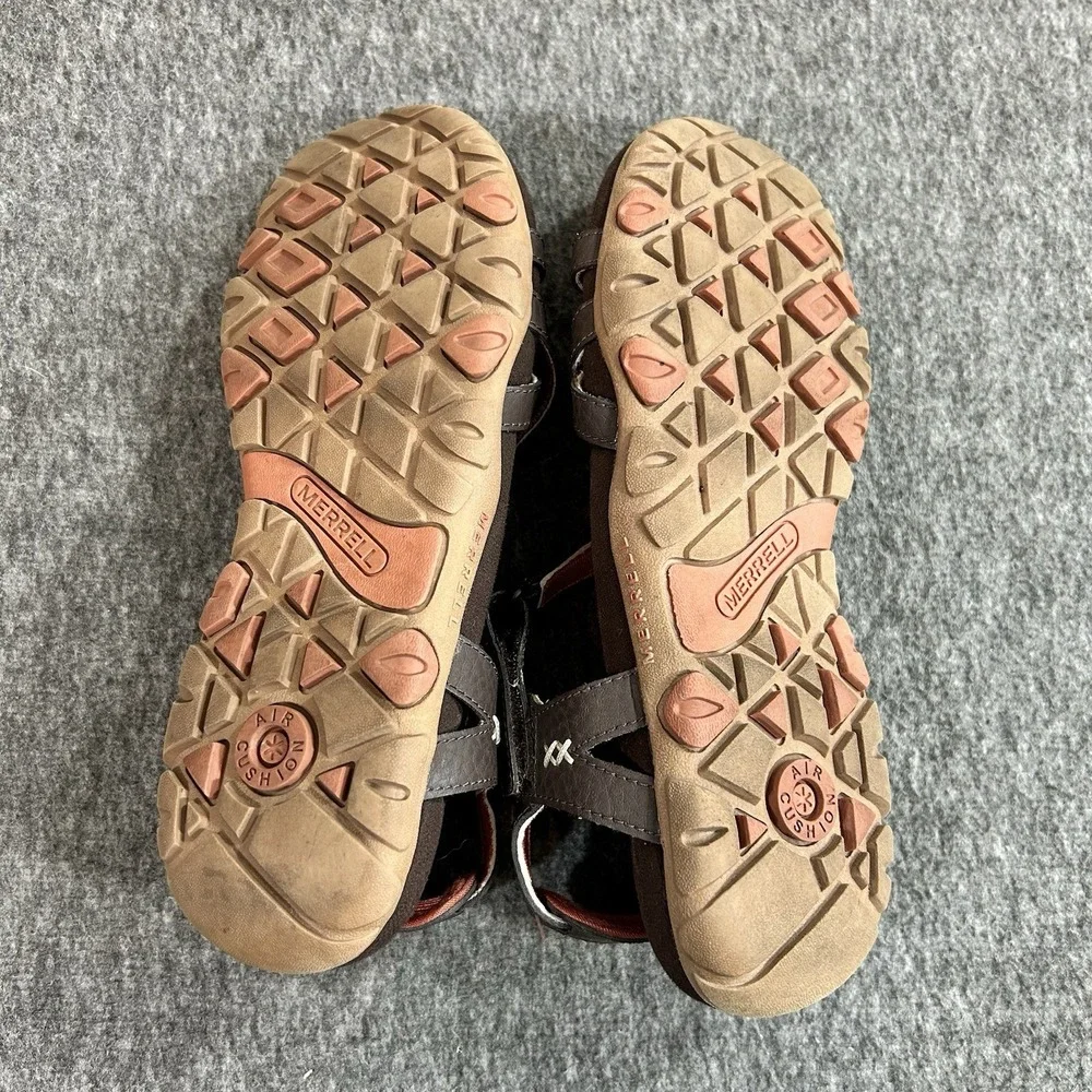 Merrell Sandspur Rose Outdoor Leather Sandal Cocoa Coral Women's Size 8 - Picture 7 of 10